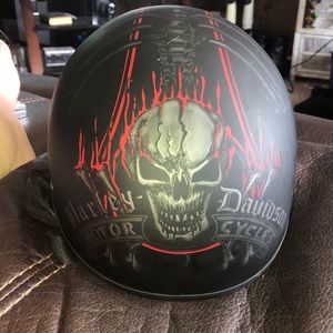 Large Harley Davidson Motorcycles Half helmet.